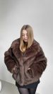 Шуба коричнева