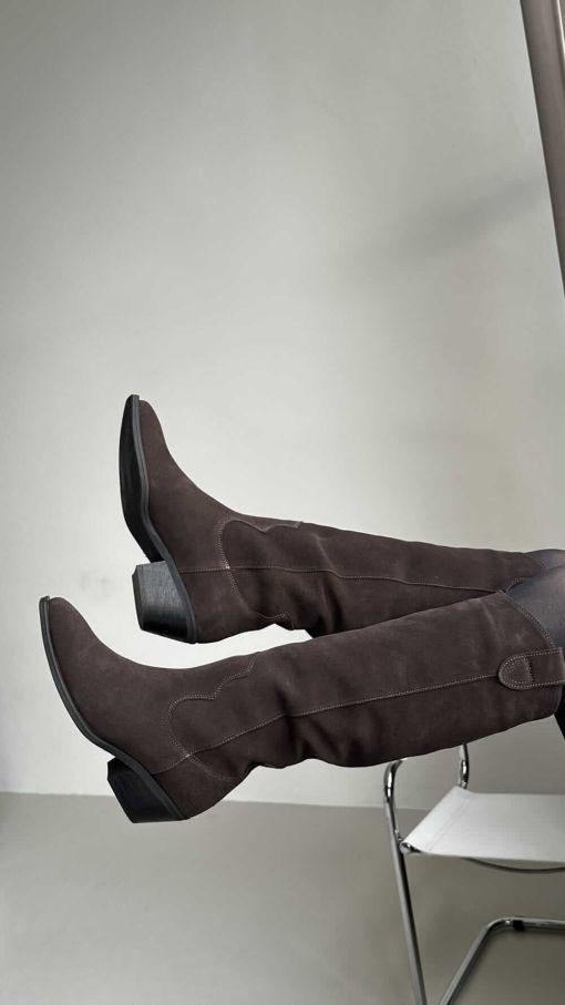 Ковбойки шоколадні високі