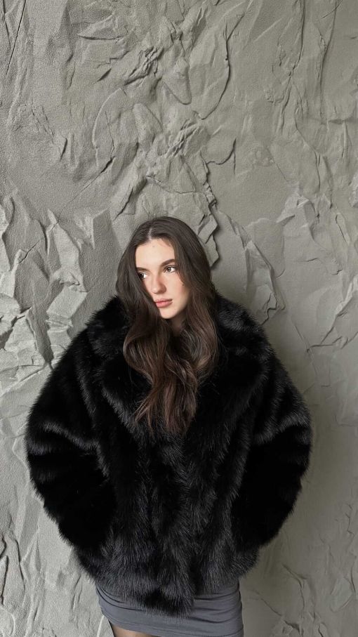 Шуба чорна