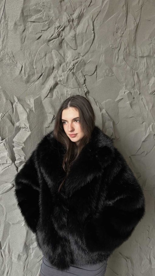 Шуба чорна