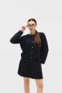 Костюм вʼязаний з короткою спідницею та кардиганом