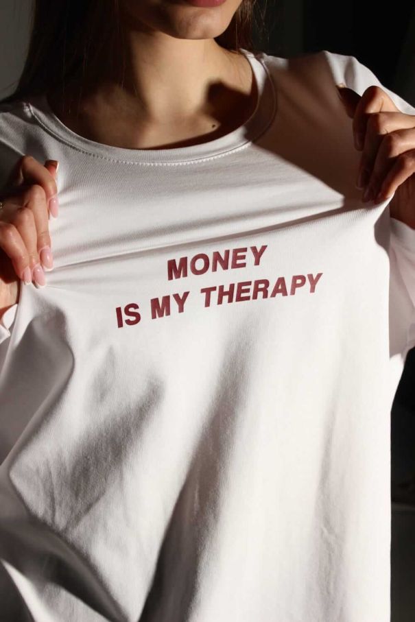 Лонгслів "Money is me teraphy"