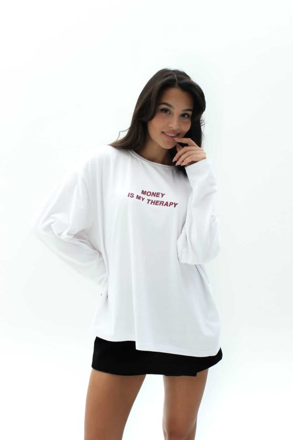 Лонгслів "Money is me teraphy"