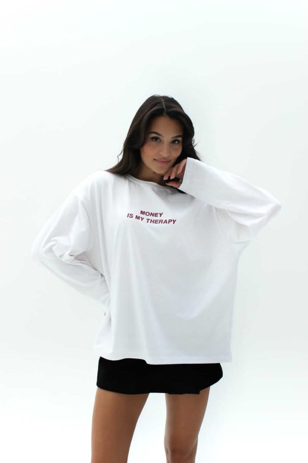 Лонгслів "Money is me teraphy"