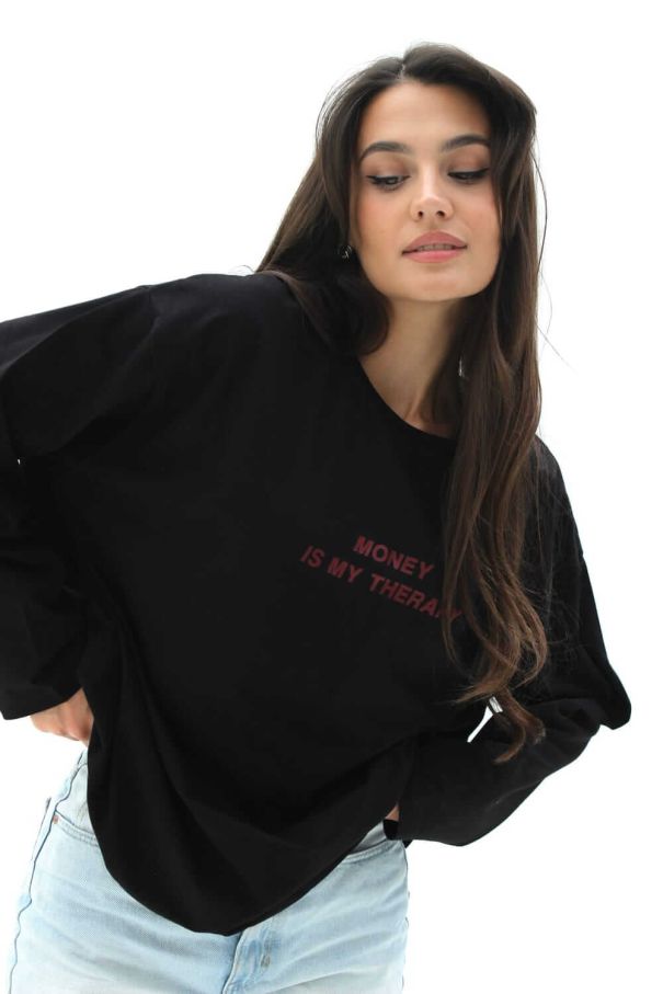 Лонгслів "Money is me teraphy"