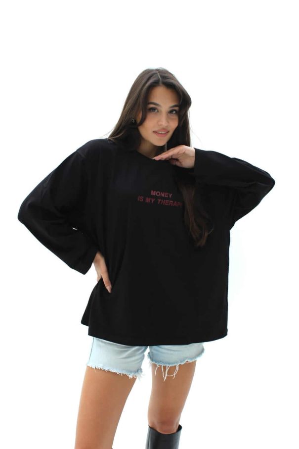 Лонгслів "Money is me teraphy"