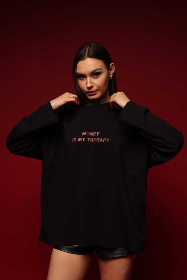 Лонгслів "Money is me teraphy"