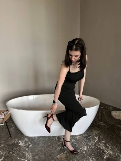 Слінгбеки лакові на каблуці