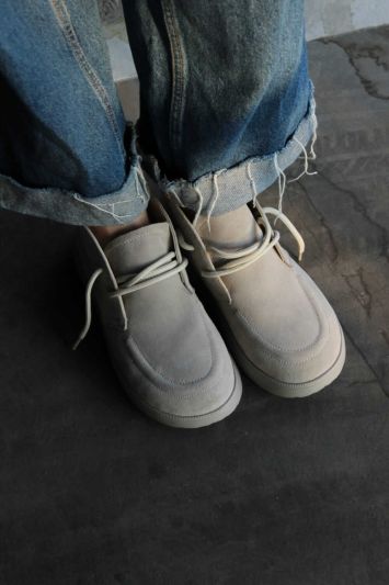 Клоги Terry молочні замшеві