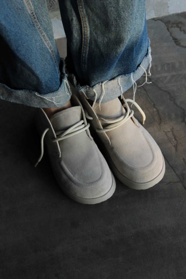 Клоги Terry молочні замшеві