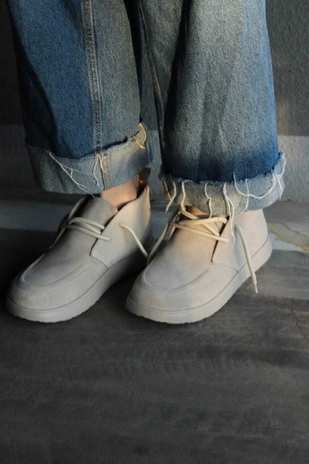 Клоги Terry молочні замшеві