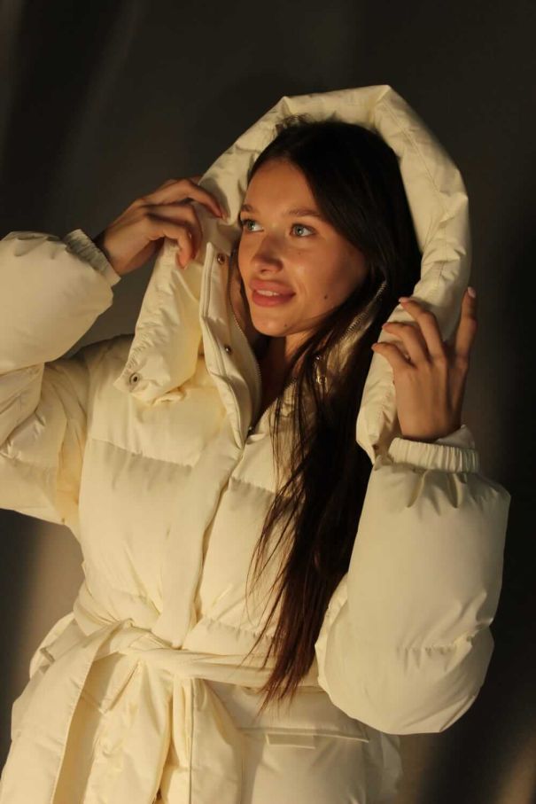 Пуфер молочний з поясом