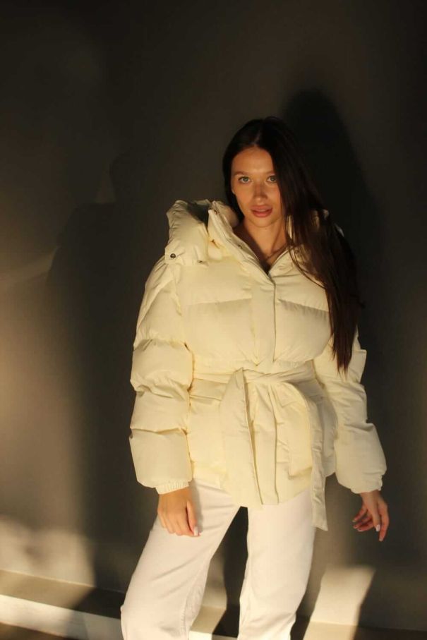 Пуфер молочний з поясом