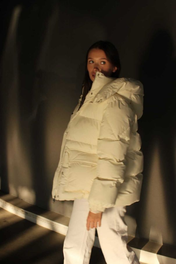 Пуфер молочний з поясом