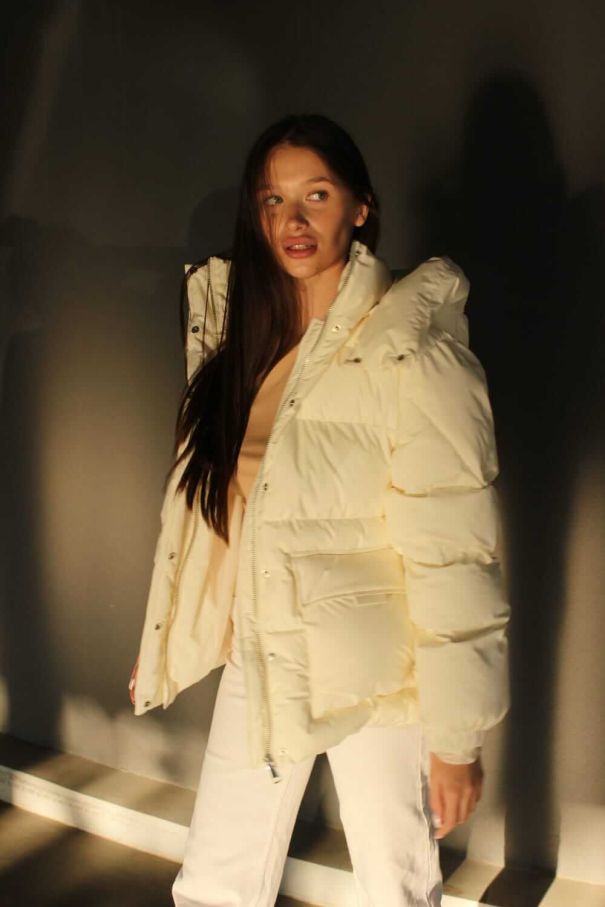 Пуфер молочний з поясом