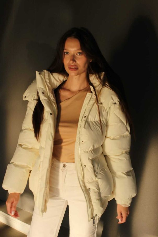 Пуфер молочний з поясом