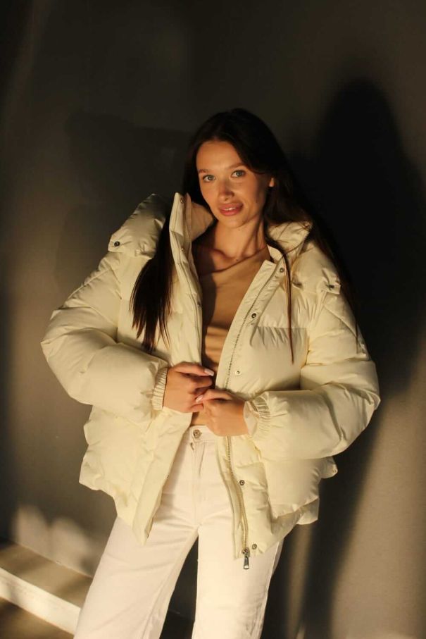 Пуфер молочний з поясом