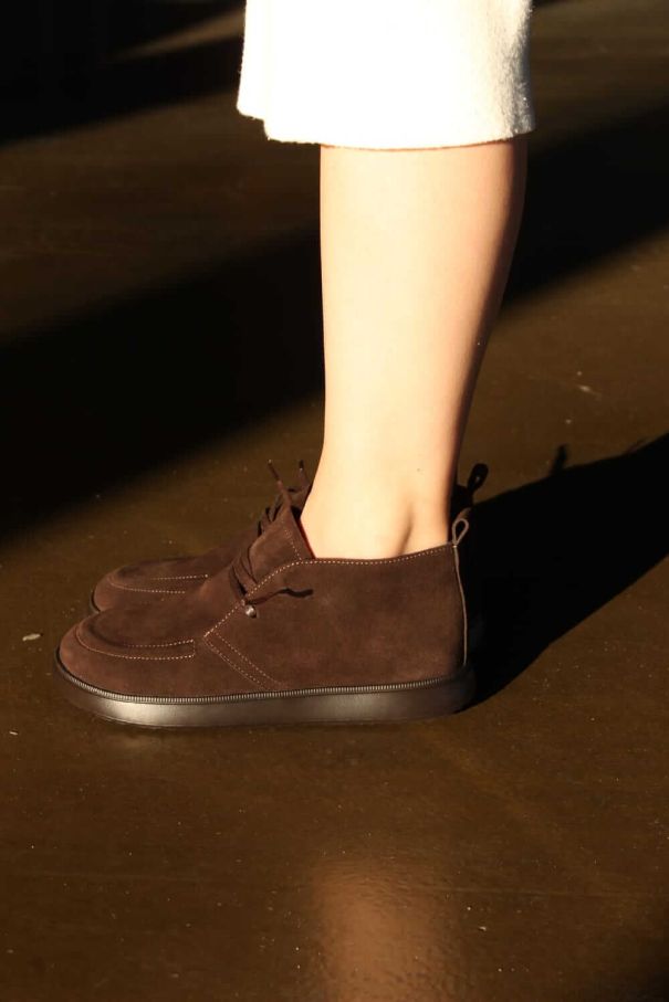 Клоги Terry шоколадні замшеві