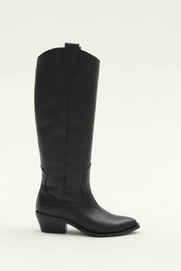 Ковбойки високі шкіряні