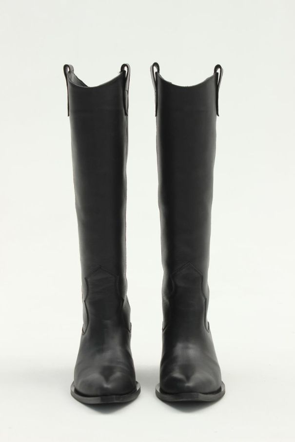 Ковбойки високі шкіряні